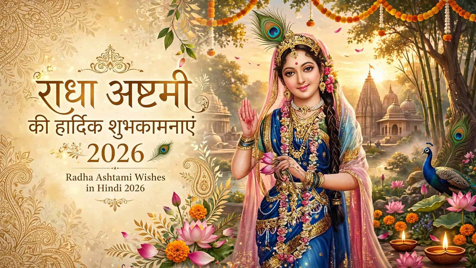 Radha Ashtami Wishes in Hindi 2026